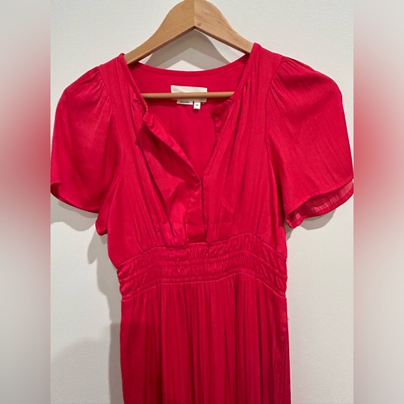 ANTHROPOLOGIE Somerset Maxi Dress, Magenta, XXS - Picture 7 of 11